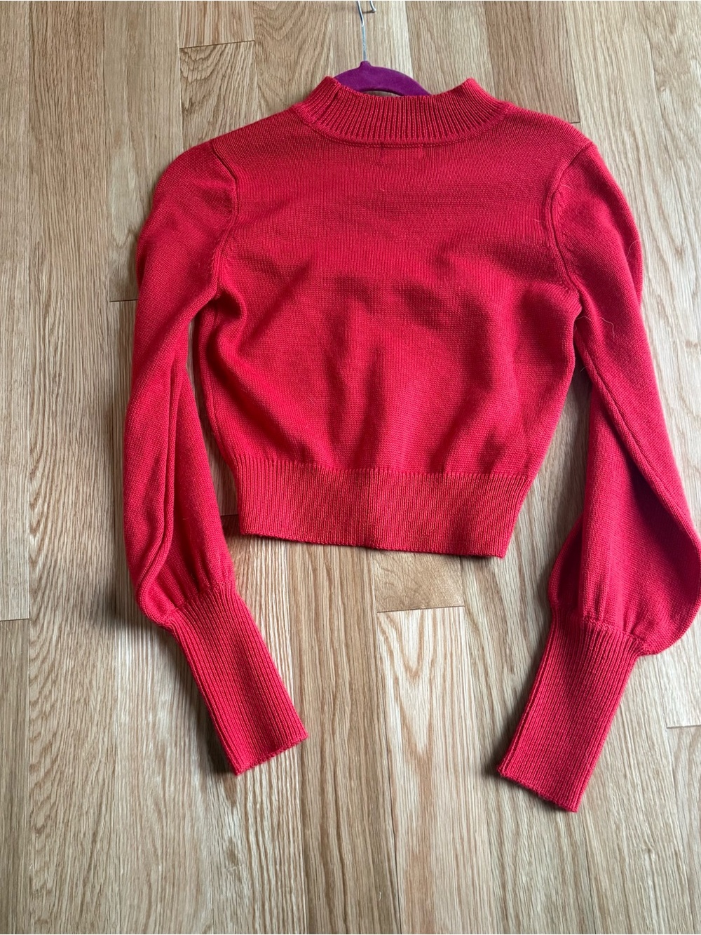 LPA Red Cropped Sweater - Picture 4 of 4